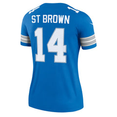 Amon-Ra St. Brown Detroit Lions Women's Legend Player Performance Top Blue - Nike