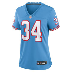 Earl Campbell Tennessee Titans Women's Oilers Throwback Retired Player Game Jersey Light Blue - Nike