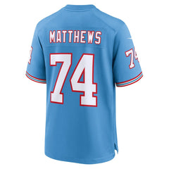 Bruce Matthews Tennessee Titans Retired Player Alternate Game Jersey Light Blue - Nike