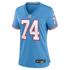 Bruce Matthews Tennessee Titans Women's Oilers Throwback Retired Player Game Jersey Light Blue - Nike