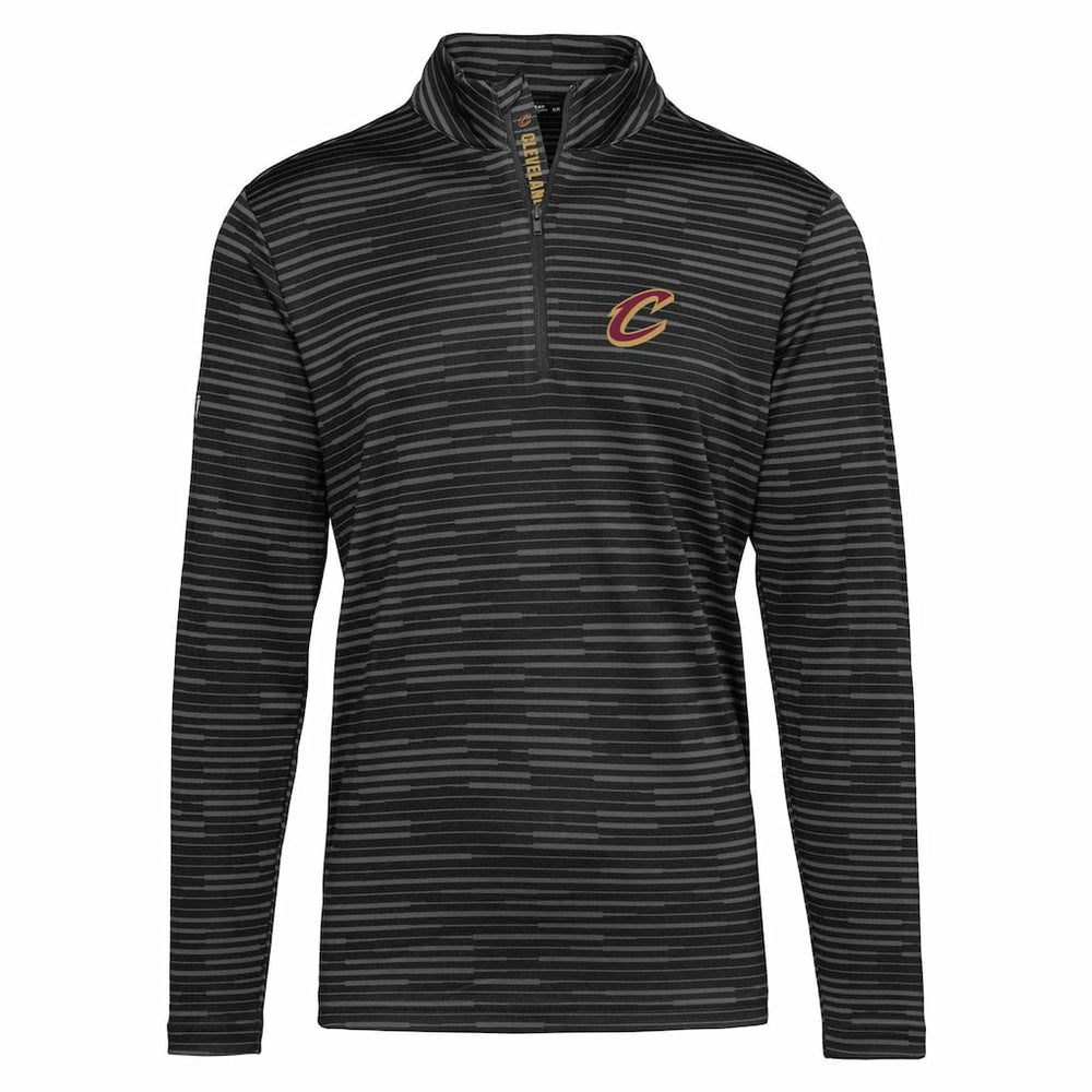 NBA - Cleveland Cavaliers Levelwear Gear Insignia Core Quarter-Zip Pullover Top - Black