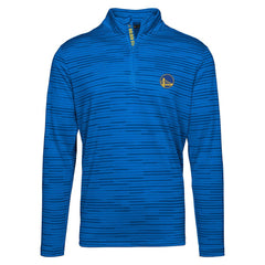 NBA - Golden State Warriors Levelwear Gear Insignia Core Quarter-Zip Pullover Top - Royal