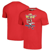 Travis Kelce Kansas City Chiefs Homage Unisex NFL Blitz Player Tri-Blend T-Shirt Heathered Red - NFL