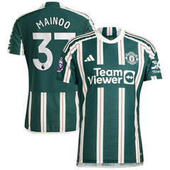Adidas Kobbie Mainoo Manchester United 2023/24 Away Player Jerseys - Green