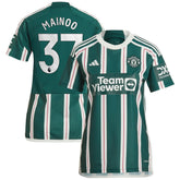Adidas Kobbie Mainoo Manchester United Women's 2023/24 Away Replica Player Jerseys - Green