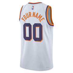 Nike - Phoenix Suns Unisex Swingman Custom Jersey - White - Association Edition