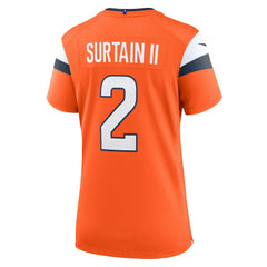 Patrick Surtain II Denver Broncos Women's Mile High Collection Game Jersey Orange - Nike