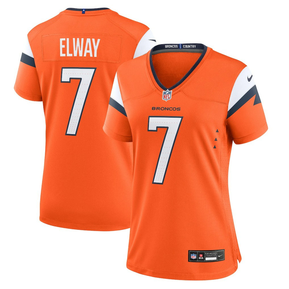 John Elway Denver Broncos Women's Mile High Collection Retired Player Game Jersey Orange - Nike