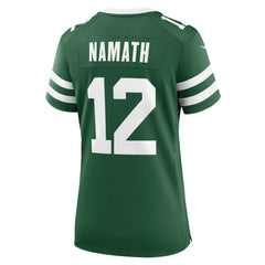 Joe Namath New York Jets Women's Retired Player Game Jersey Legacy Green - Nike