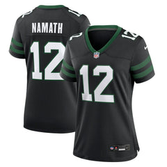 Joe Namath New York Jets Women's Retired Player Alternate Game Jersey Legacy Black - Nike