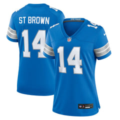 Amon-Ra St. Brown Detroit Lions Women's Team Game Jersey Blue - Nike
