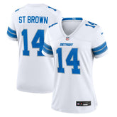 Amon-Ra St. Brown Detroit Lions Women's White Game Jersey White - Nike
