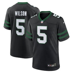 Garrett Wilson New York Jets Alternate Game Jersey Legacy Black - Nike