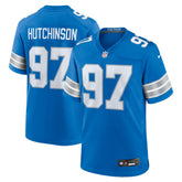Aidan Hutchinson Detroit Lions Game Jersey Blue - Nike
