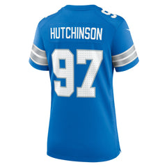 Aidan Hutchinson Detroit Lions Women's Game Jersey Blue - Nike