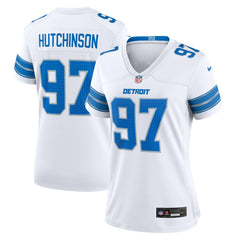 Aidan Hutchinson Detroit Lions Women's Game Jersey White - Nike
