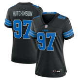 Aidan Hutchinson Detroit Lions Women's 2nd Alternate Game Jersey Black - Nike