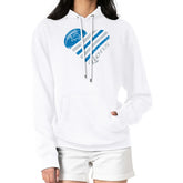 Detroit Lions G-III 4Her by Carl Banks Women's Heart Graphic Fleece Pullover Hoodie White - NFL