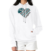 Philadelphia Eagles G-III 4Her by Carl Banks Women's Heart Graphic Fleece Pullover Hoodie White - NFL
