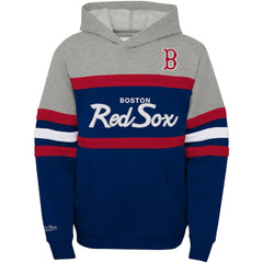 Boston Red Sox Mitchell & Ness Youth Cooperstown Collection Head Coach Pullover Hoodie Online