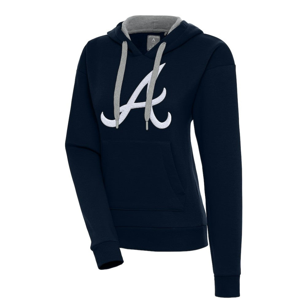Atlanta Braves Antigua Women's Victory Pullover Hoodie Sale