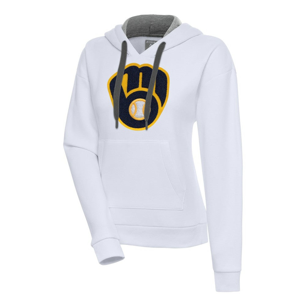 Milwaukee Brewers Antigua Women's Victory Pullover Hoodie Clearance