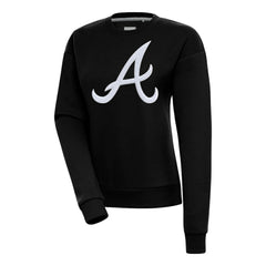 Atlanta Braves Antigua Women's Victory Chenille Pullover Sweatshirt Sale
