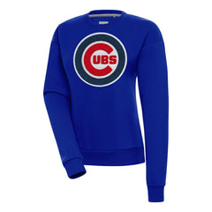 Chicago Cubs Antigua Women's Victory Chenille Pullover Sweatshirt Lifestyle