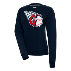 Cleveland Guardians Antigua Women's Victory Chenille Pullover Sweatshirt discount