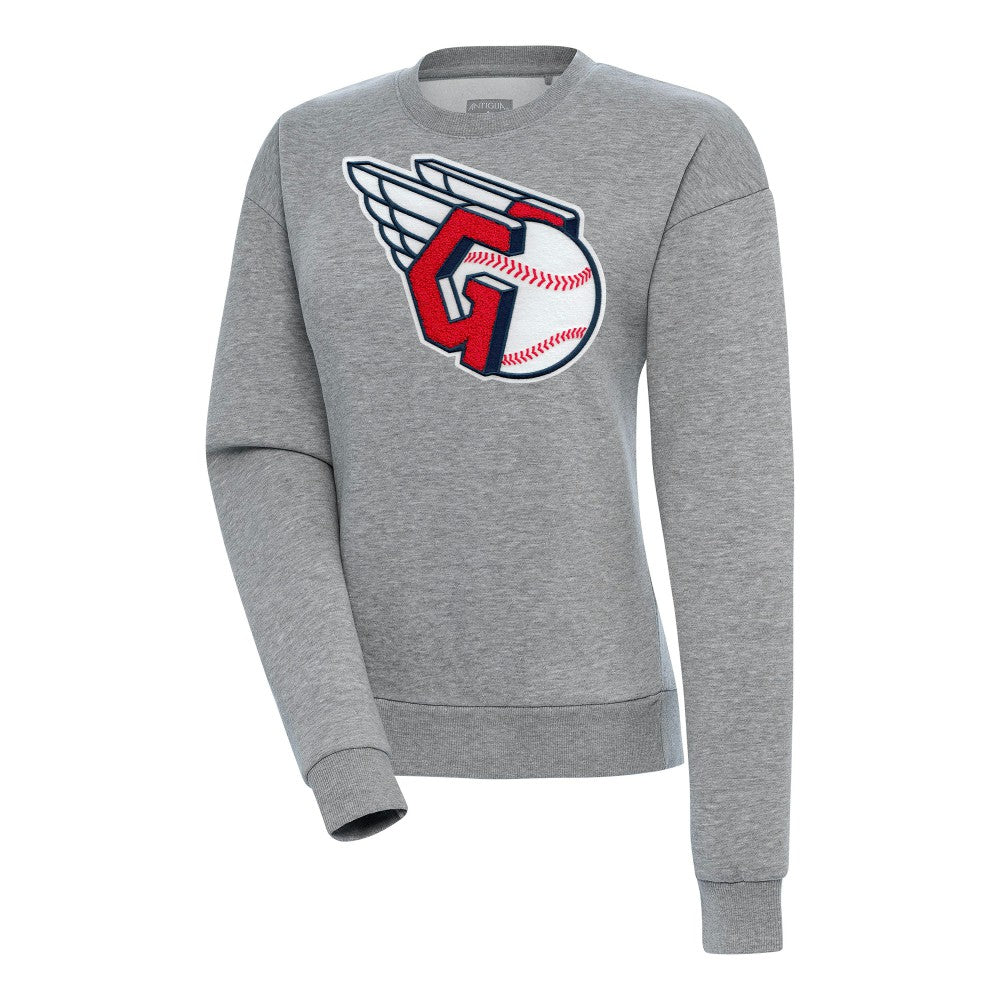 Cleveland Guardians Antigua Women's Victory Chenille Pullover Sweatshirt Lifestyle
