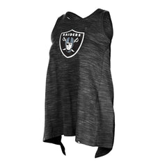 Las Vegas Raiders New Era Women's Plus Size Space Dye Active Tank Top Black - NFL