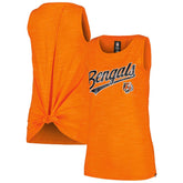Cincinnati Bengals New Era Women's Space Dye Active Tank Top Orange - NFL