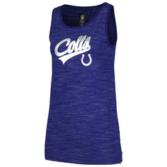 Indianapolis Colts New Era Women's Space Dye Active Tank Top Royal - NFL
