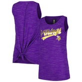Minnesota Vikings New Era Women's Space Dye Active Tank Top Purple - NFL