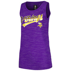 Minnesota Vikings New Era Women's Space Dye Active Tank Top Purple - NFL
