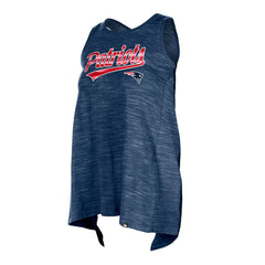 New England Patriots New Era Women's Space Dye Active Tank Top Navy - NFL
