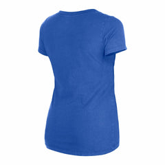Seattle Seahawks New Era Women's Enzyme Wash Low V-Neck T-Shirt Royal - NFL