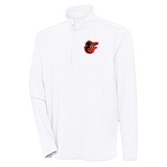 Baltimore Orioles Antigua Hunk Quarter-Zip Pullover Top Lifestyle
