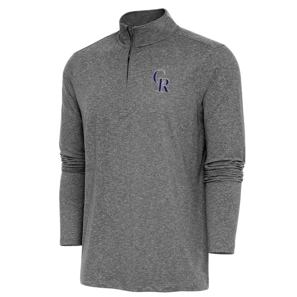 Colorado Rockies Antigua Hunk Quarter-Zip Pullover Top Online