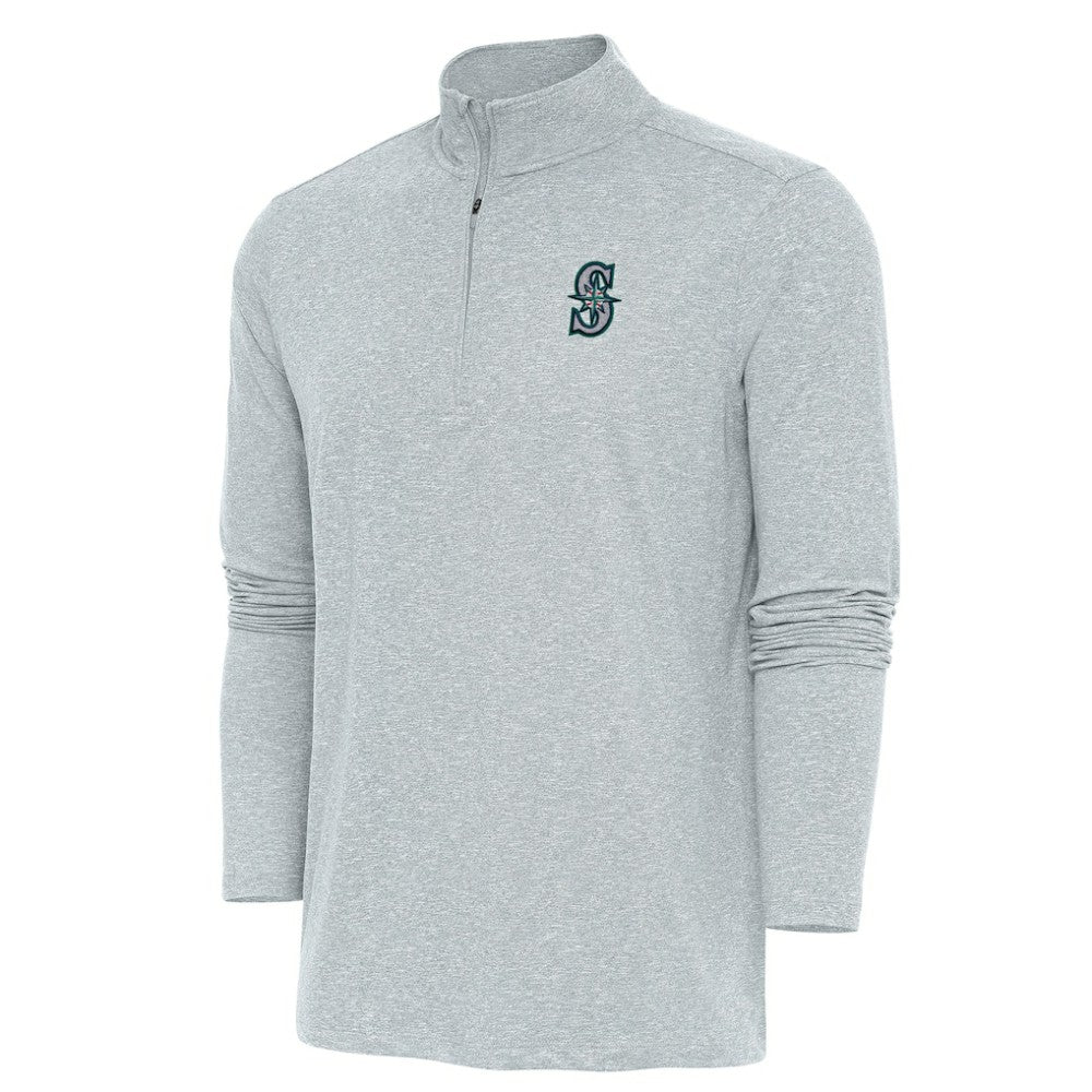 Seattle Mariners Antigua Hunk Quarter-Zip Pullover Top Near Me