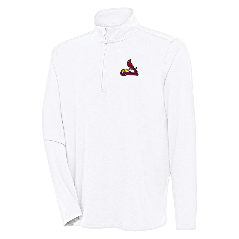 St. Louis Cardinals Antigua Hunk Quarter-Zip Pullover Top Sale