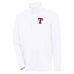 Texas Rangers Antigua Hunk Quarter-Zip Pullover Top On Sale
