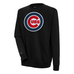 Chicago Cubs Antigua Victory Crewneck Chenille Pullover Sweatshirt Lifestyle