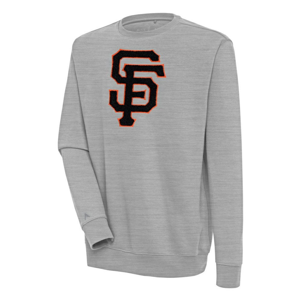 San Francisco Giants Antigua Victory Crewneck Chenille Pullover Sweatshirt for sale