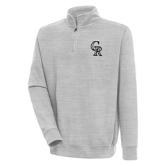 Colorado Rockies Antigua Victory Quarter-Zip Pullover Top discount