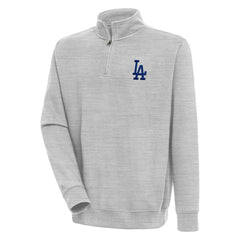 Los Angeles Dodgers Antigua Victory Quarter-Zip Pullover Top Lifestyle