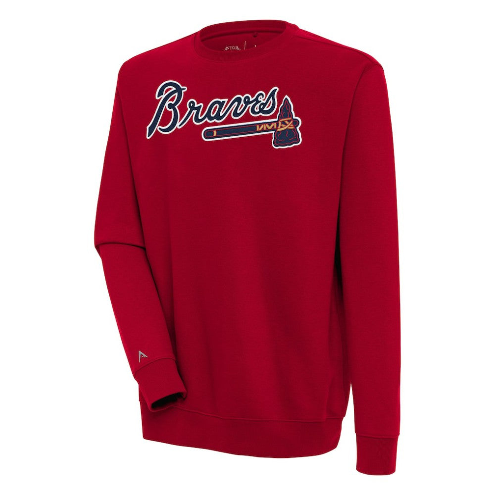 Atlanta Braves Antigua Victory Pullover Sweatshirt Clearance