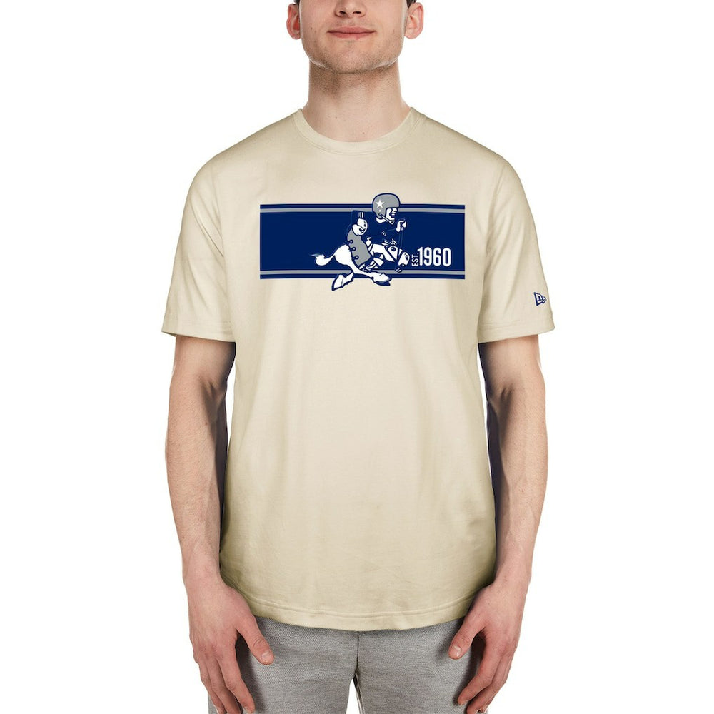 Dallas Cowboys New Era Third Down Historic T-Shirt Cream - NFL