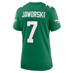 Ron Jaworski Philadelphia Eagles Women's Alternate Game Jersey Kelly Green - Nike