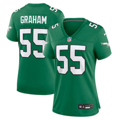 Brandon Graham Philadelphia Eagles Women's Alternate Game Jersey Kelly Green - Nike